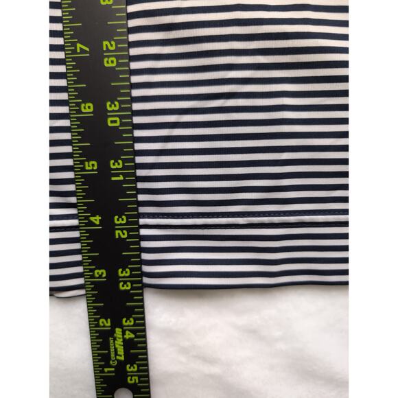 Footjoy Mens Golf Polo Shirt - XL Black White Stripe Performance Stretch - Picture 5 of 8